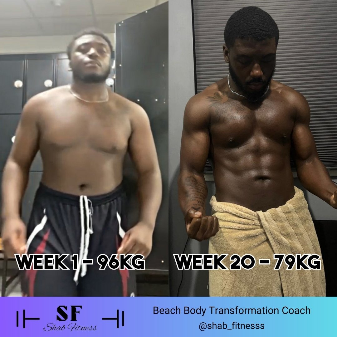 fat loss transformation men fitness health Dubai uae fitness coach